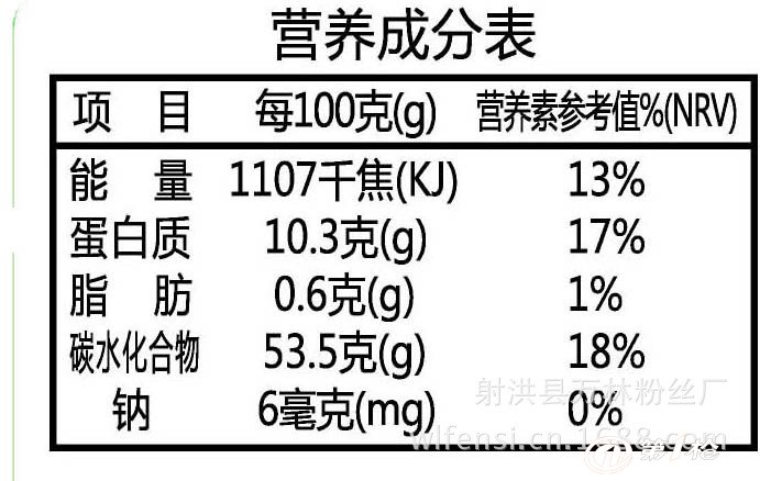 供应四川特产混合豌豆粉(是云,贵,川喜欢吃的凉粉原料)  营养成分