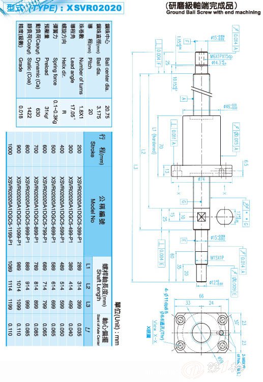 tbi滚珠丝杠 xsvr2020 可按图纸加工/工作台/机床附件