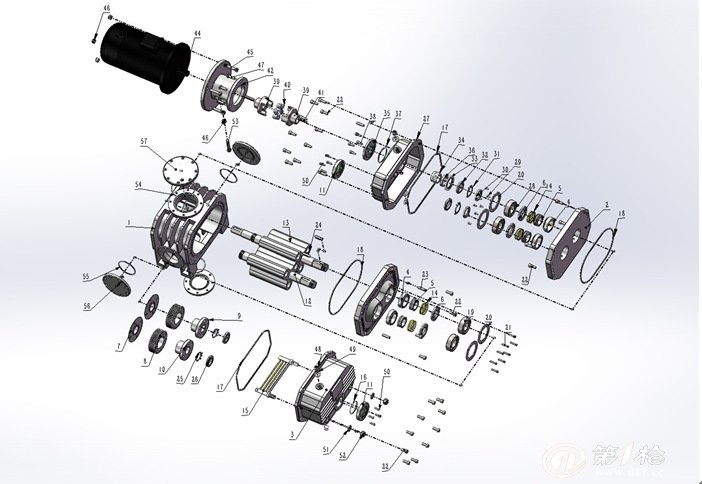 三叶罗茨泵 zj-70,zj-150,zj-300 罗茨泵