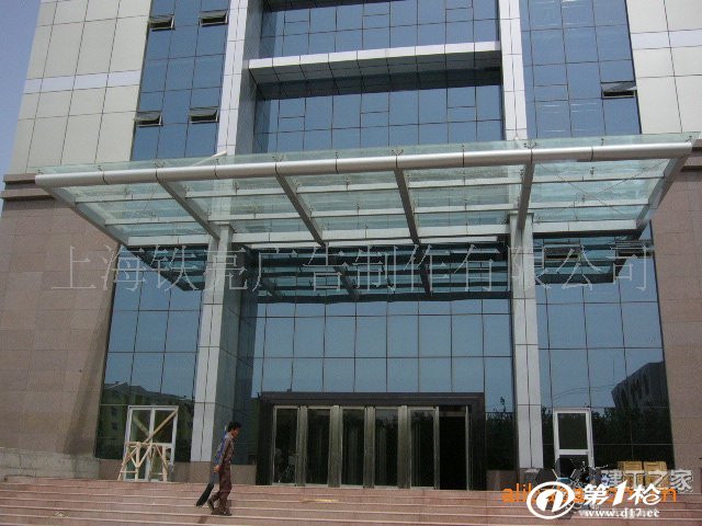 钢结构玻璃雨棚,玻璃雨棚,上海雨蓬 专业设计制作:景观设计,钢构景观