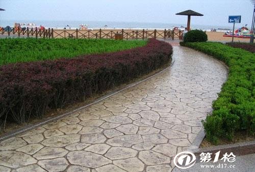 供应彩色压花地坪 压花混凝土 印纹地面 美观耐用