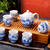 景德镇三维陶瓷厂家定做7头青花陶瓷茶具骨瓷餐茶具缩略图2