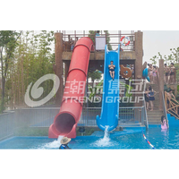 广州潮流厂家定制水上设备方特水上乐园炮筒雪撬水上滑梯设备