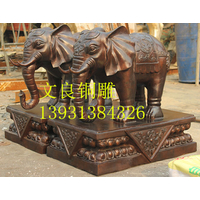 手工艺品铜雕大象摆件生产批发