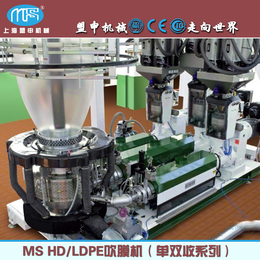 上海盟申HDPE吹膜单双收珠光膜降解膜吹膜机