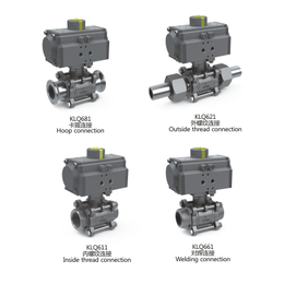 三片式气动球阀