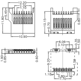 SOFNG  內存卡連接器  TF-004缩略图