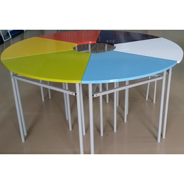 彩色变形团体活动桌