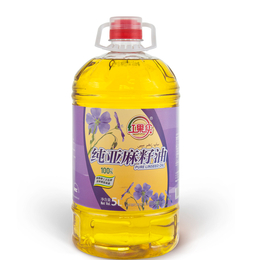 新疆特产 红果实纯亚麻籽油 5L纯物理压榨 绿色非转产品