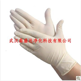 供应湖北武汉厂家****生产一次性防酸碱乳胶手套带检测报告