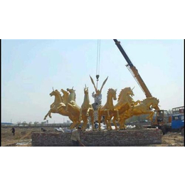 贵州地产阿波罗战车雕塑_恒保发雕塑_地产阿波罗战车雕塑摆件