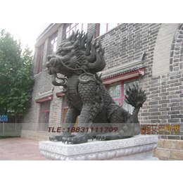 内蒙古大型铜麒麟、大型铜麒麟制作、艾品雕塑(多图)