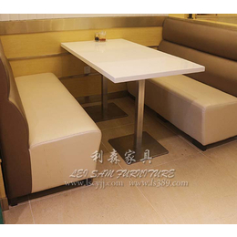 双龙快餐桌椅 奶茶店 咖啡厅 不锈钢西餐厅桌 甜品店桌椅 