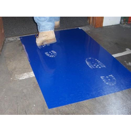 永兴防静电(图)|蓝色高粘粘尘垫|粘尘垫