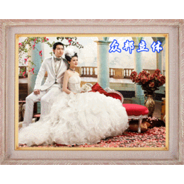 上海大幅三维立体艺术婚纱照片