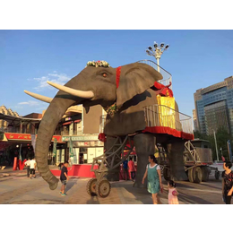 广州机械大象尺寸16米展览巡游道具低价促销机械大象出租展示