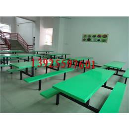 湖南玻璃钢餐桌 工厂食堂餐桌 8人位学生餐桌椅厂家