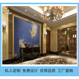 杭州刺绣背景墙厂家*酒店宾馆客厅皮革软包硬包定做缩略图