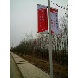 肇庆市供应双臂铝合金灯杆广告铝合金道旗架缩略图