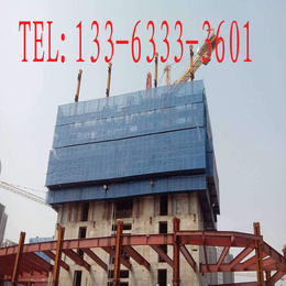 浅蓝色建筑防护网 镀锌板爬架网 铁皮工地安全网丰泰厂家生产