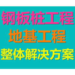 厦门钢板桩挡土支撑施工公司-泉州拉森钢板桩支护围堰工程单位缩略图