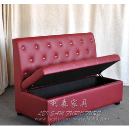 坂田主题餐厅沙发卡座 双人沙发 美式复古沙发可定做