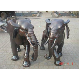 动物雕塑唐县旭升铜雕工艺品厂铸造铜大象铜大象定做厂家