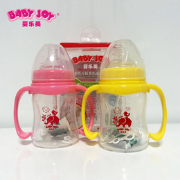 婴乐美厂家批发婴儿PP奶瓶宽口180ml双耳自动吸管带柄奶瓶缩略图