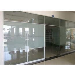 办公室玻璃隔墙_办公室玻璃隔墙选用_祥耀装饰种类丰富(多图)