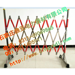 全绝缘电力安全伸缩围栏+红白相间安全移动式围栏价格+南昌