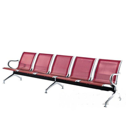 加厚三人位连排椅不锈钢机场公共车站候车输液椅冷轧钢等候长椅子