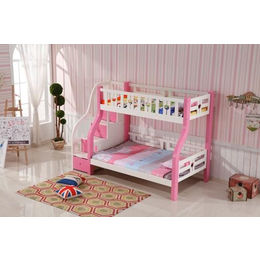 实木床、安觉儿童床(在线咨询)、1.2米二层实木床