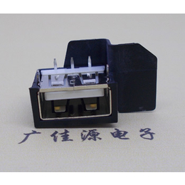 USB2.0短体防水母座带塑胶外壳反向胶芯