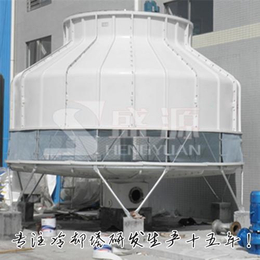 潍坊圆形冷却塔(图),圆形工业冷却塔,盛源冷却塔
