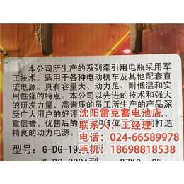 哈尔滨铅酸电瓶_沈阳雷克蓄电池_400型6伏铅酸电瓶供应商