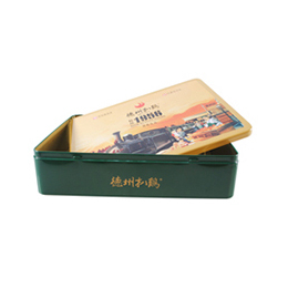 山东制罐厂家 定制加工方形食品铁盒包装马口铁扒鸡礼盒