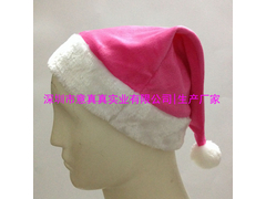 长毛绒-粉红色长毛绒圣诞帽.JPG