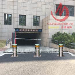 带LED警示灯自动升降路桩 24V安全电压自动升降防护路柱