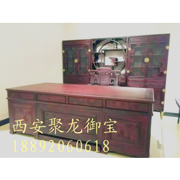 西安仿古家具-办公室装饰-红木办公桌价格-仿古榆木桌图片