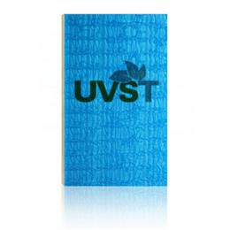 UVST蓝色木质表皮纹理3form生态树脂板定制