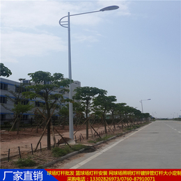 洛江6米道路照明灯杆 户外球场镀锌管灯杆 高度定制