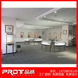 不锈钢圆弧珠宝展柜定制效果图  深圳厂家定制展示柜缩略图