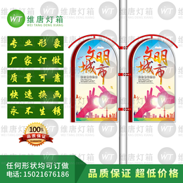 上海厂家定制新U型铝型材路灯杆广告灯箱