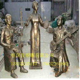 铸铜古代人物雕像|恒保发铜雕厂(在线咨询)|铸铜人物
