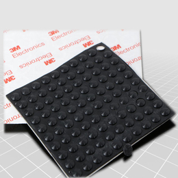 厂家定制黑色硅胶垫半球形硅胶脚垫带3M双面胶*自粘胶垫缩略图