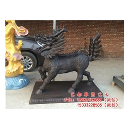 呼伦贝尔麒麟|大型动物雕塑|铸铜麒麟工艺品