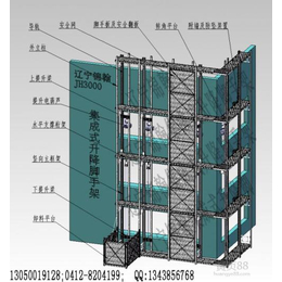 JH3000供应沈阳集成式升降脚手架    全钢爬架