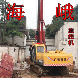 公路防护桩旋挖机|小型工程打桩好帮手|扶绥旋挖机