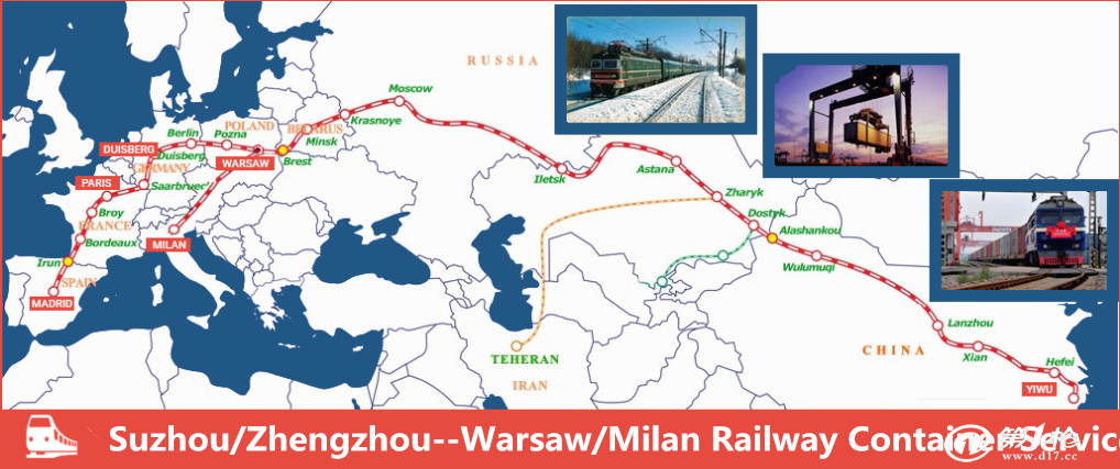 義烏南通到波蘭華沙warsaw鐵路整櫃中歐班列運輸物流代理