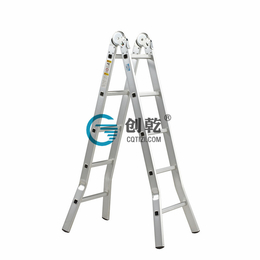 广州创乾工程梯工厂*折叠梯两大关节铝合金工程梯子两折折叠梯